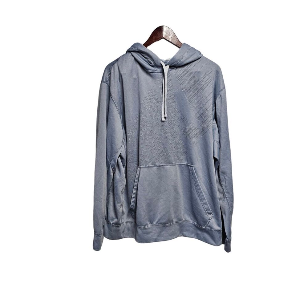NIKE Therma-Fit Pullover Hoodie XL Blue Gray Heather